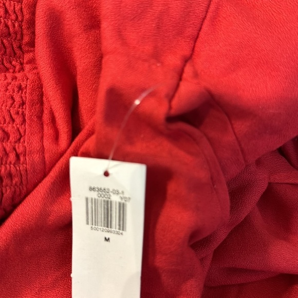 AS IS! NWT! Old Navy Red Cherry Waist-Defined Midi Dress - Size Medium - Picture 7 of 13